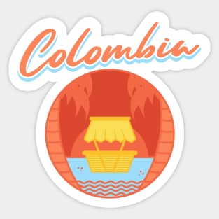 Colombia Summer Sticker